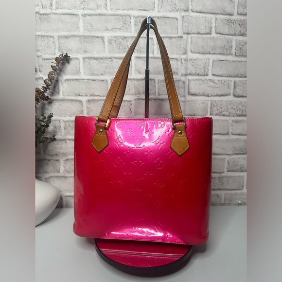 Louis Vuitton Authentic Monogram Vernis Houston M9135F Pink CA1022 - Picture 4 of 17